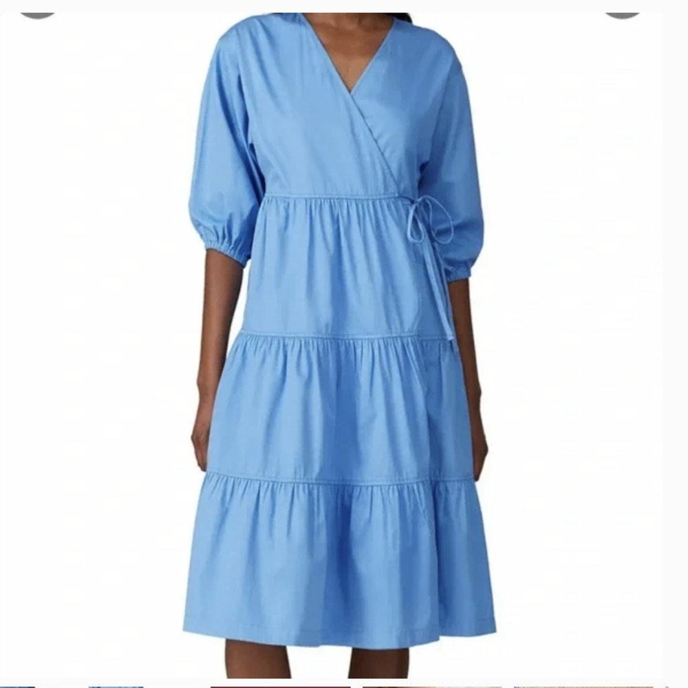 SWEET BABY JAMIE MIDI BLUE DRESS